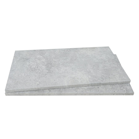 Msi Lunar Silver 13 X 24 Matte Porcelain Pool Coping Eased Edge, 2PK ZOR-PT-0734